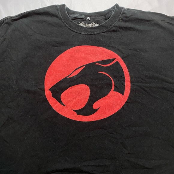 Warner Brothers Thundercats T-Shirt Comic Cartoon Red Black Thundercat - Picture 3 of 5